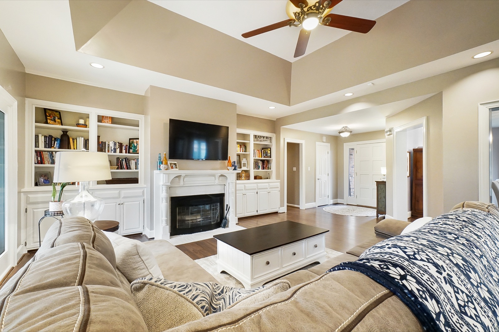 Bright living room interior